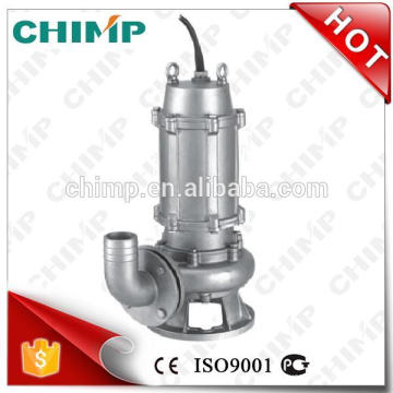 CHIMP 3 kw 15m3/h WQ(JY)15-25-3G with 2 poleS motor high quality anti-corrosion stainless steel sewage submersible pump